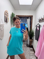 Whitney Acid Washed T-shirt Dress