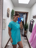 Whitney Acid Washed T-shirt Dress