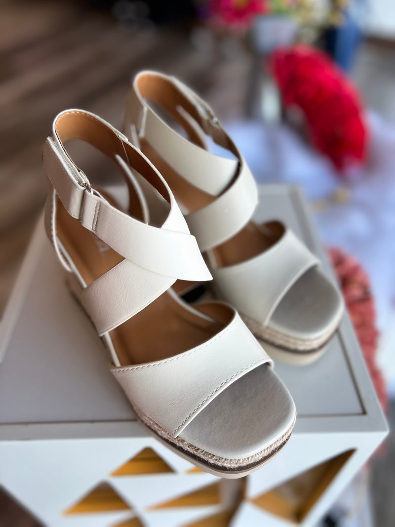 Eliza Strappy Wedge