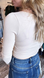 Cailey Cropped Ribbed Long Sleeve