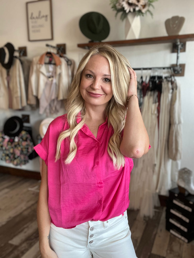 Pink satin button sales down