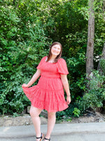 Ditzy Floral Square Neck Dress