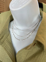 Dainty Boxy Chain Layered Necklace Set
