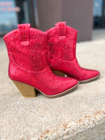 River Ankle Cowboy Bling Booties