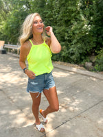 French Terry Knit Ruffled Top