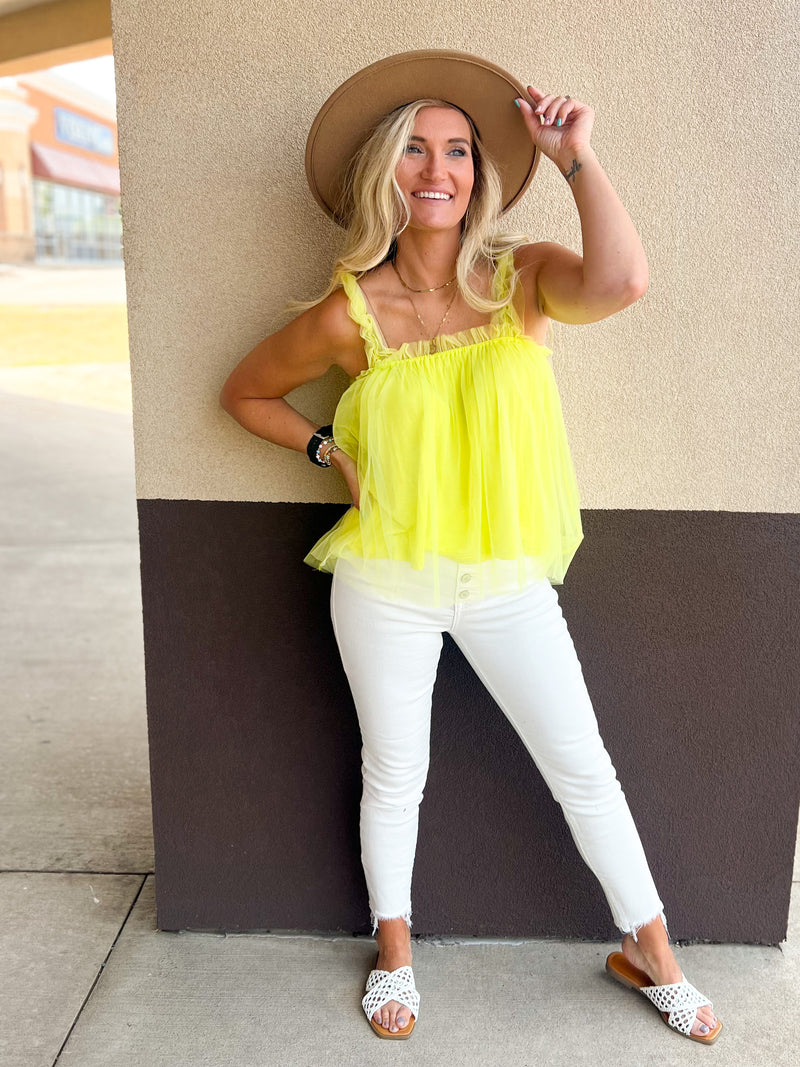 Cynthia Tulle Tank Top