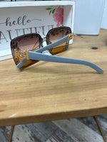 Rhinestone Luxury Square Sunglasses