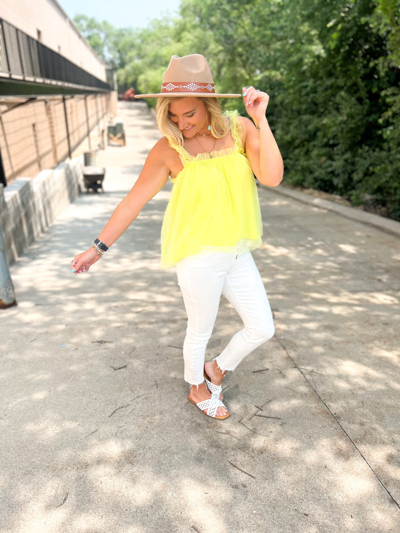 Cynthia Tulle Tank Top
