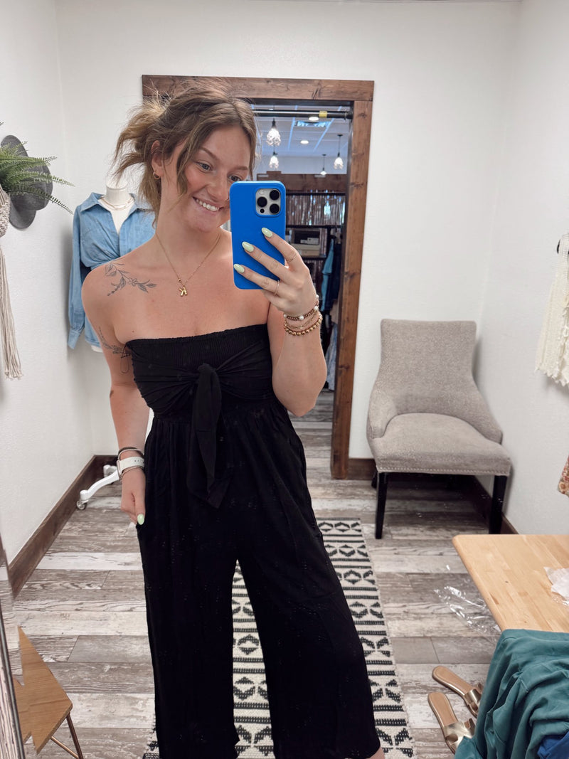 Front Tie Jumpsuits