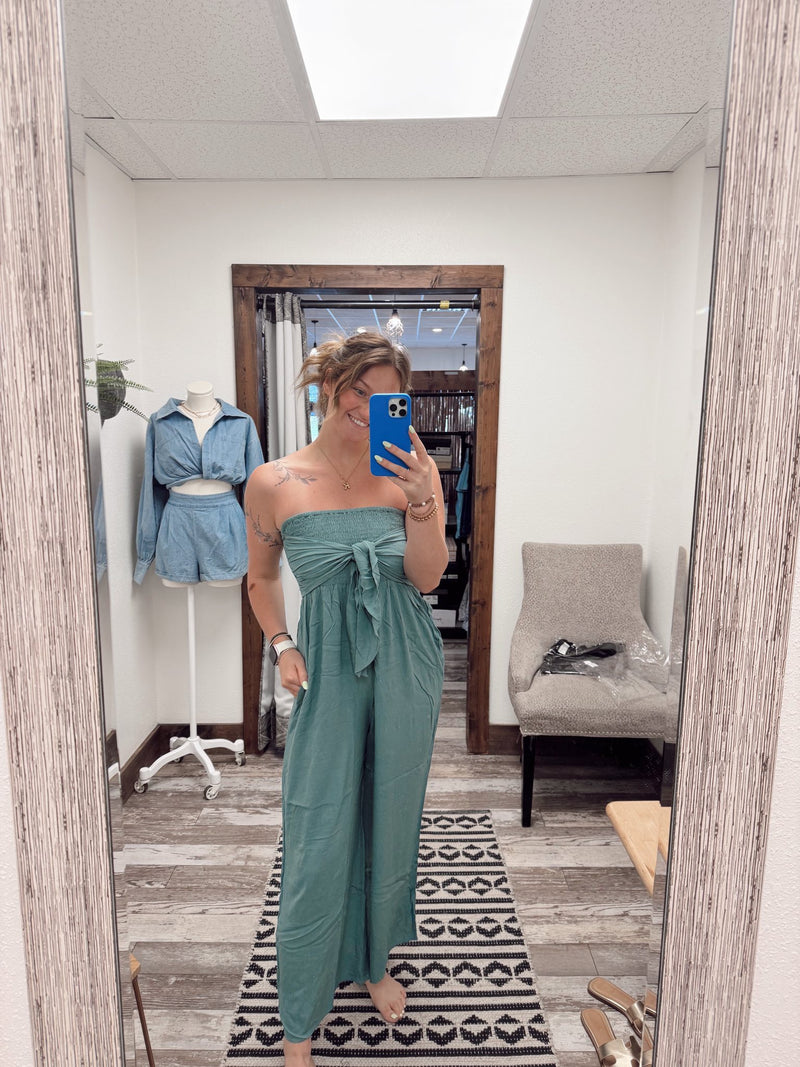 Front Tie Jumpsuits