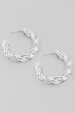 Metallic Hoop  Earrings