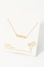 gold mama pendant necklace 