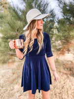 Adeline Velvet Holiday Swing Dress - Trendsetters Fashion Boutique
