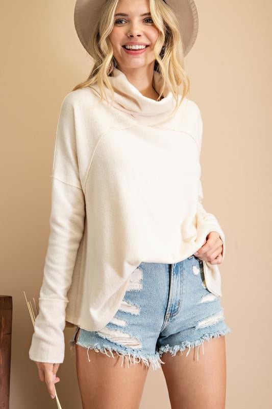 Amy Cashmere Feel Cowl neck
