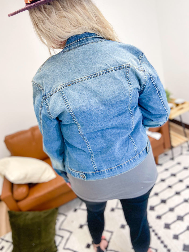 Everly Casual Wash Denim Jacket
