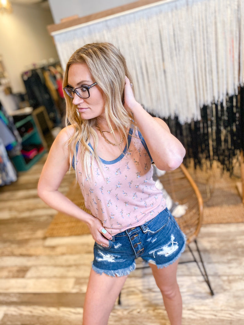 Stasia Floral Print Tank Top