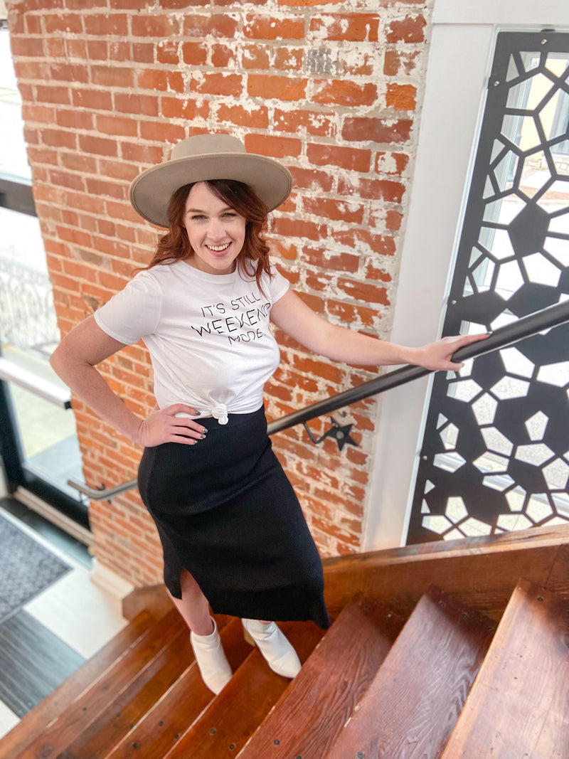 Sabrina Ribbed Sweater Midi Skirt