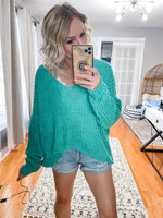 Tawny V-neck Chenille Sweater - Trendsetters Fashion Boutique