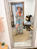 Floral Self Tie Kimono