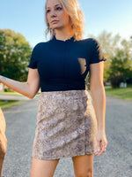 Darcy Snake Skin Skirt