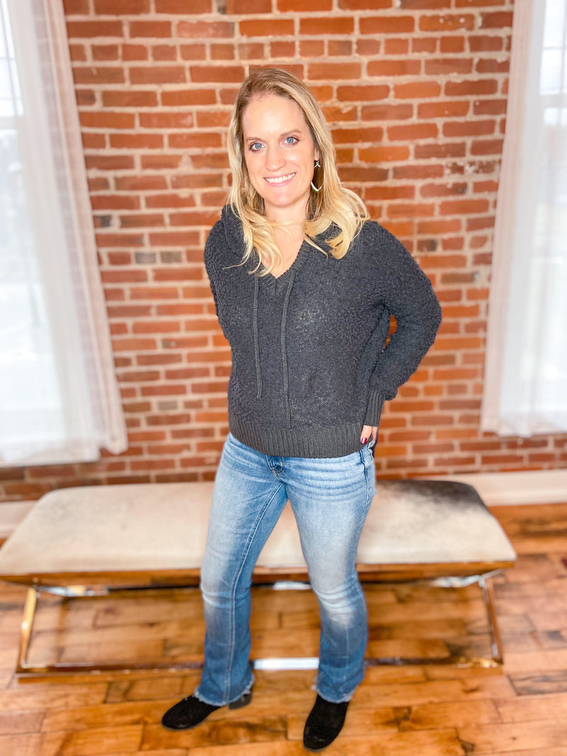 Bylee Alpaca Textured Hoodie