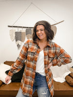 Snap Button Flannel Shirt