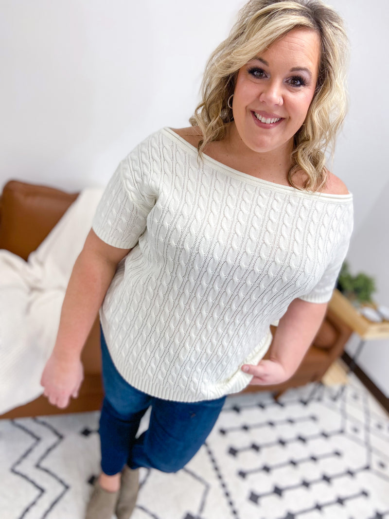 Janie Off The Shoulder Knit