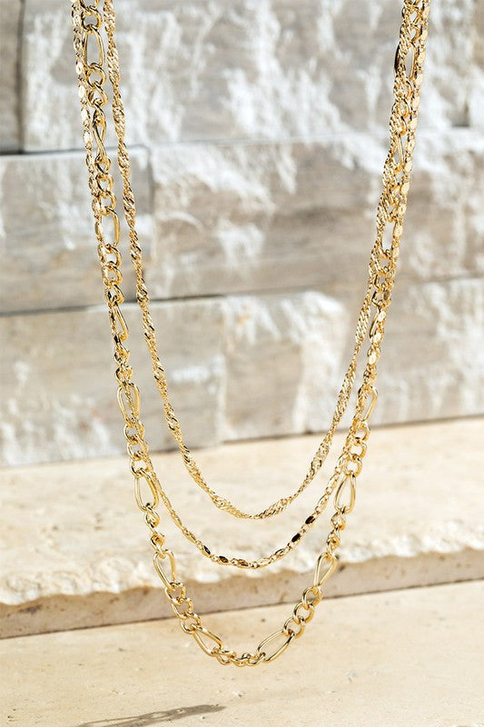 Figaro Cable  Chain Necklace Set