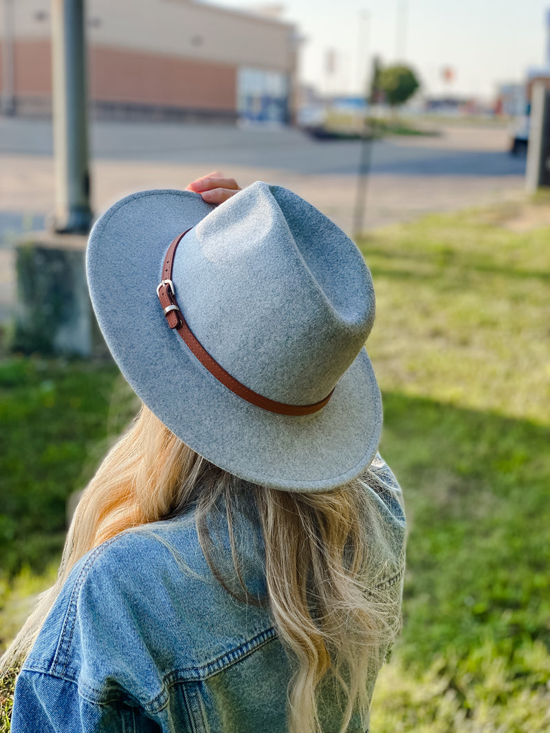 Esther Panama Hat with Brown Belt