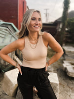 Whitley High Neck Ribbed Tank