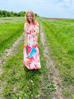 Bailey Tropical Print Maxi Dress
