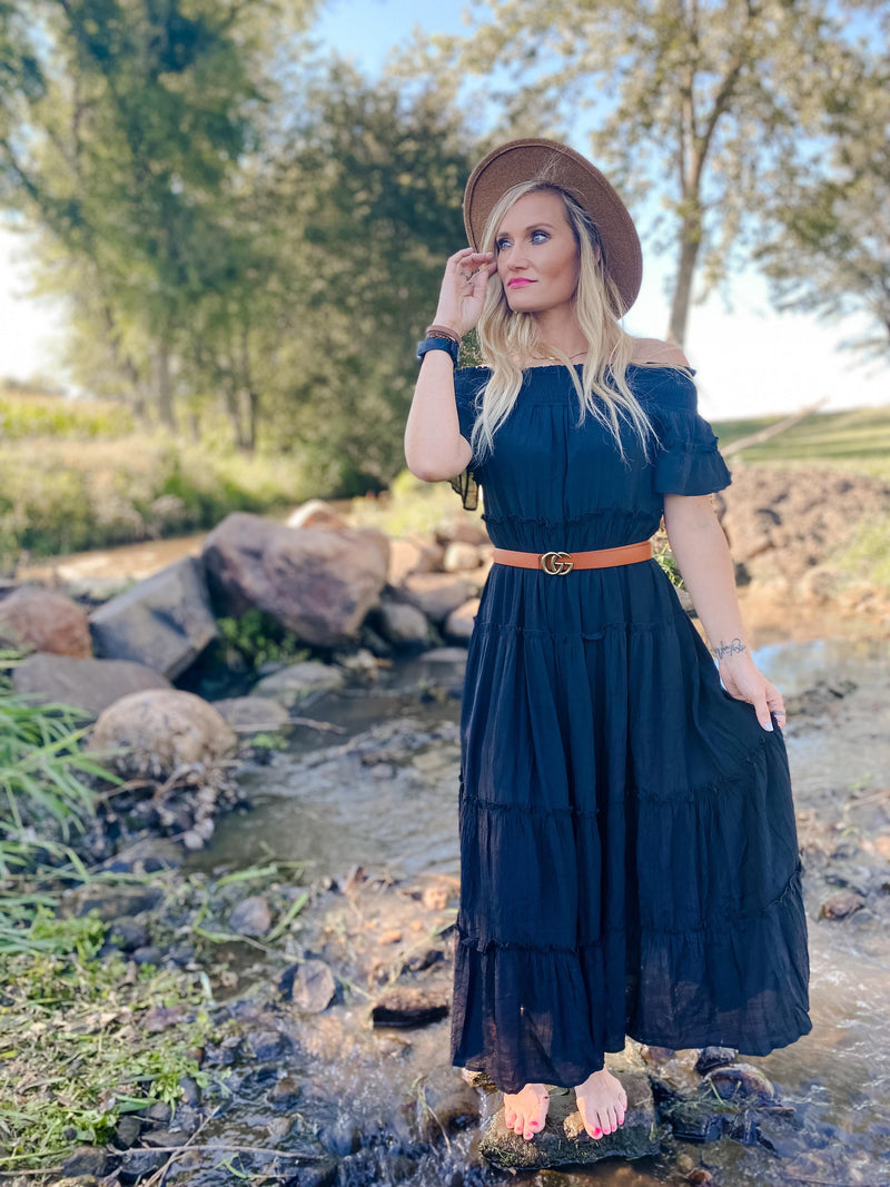Henry Off the Shoulder Maxi Dress