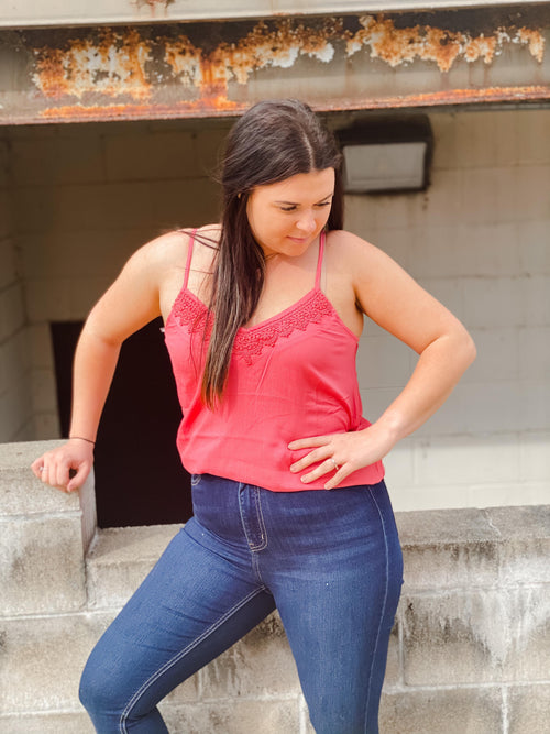 Rose Crochet Lace Camisole