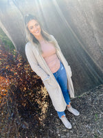 Alix Texturerd Open Front Duster Cardigan