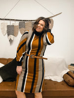 River Colorblock Sweater Maxi Dress