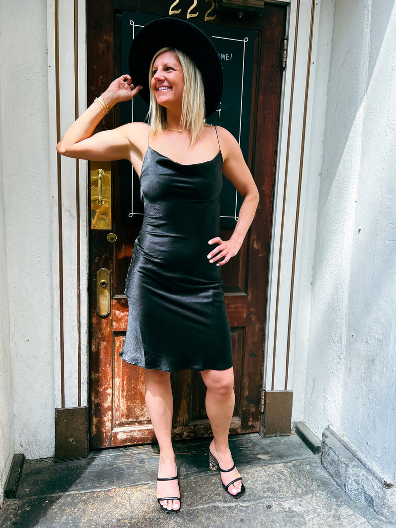 Jackson Satin Dress – Trendsetters Fashion Boutique