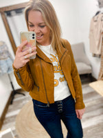Cristy Vegan Leather Moto Jacket