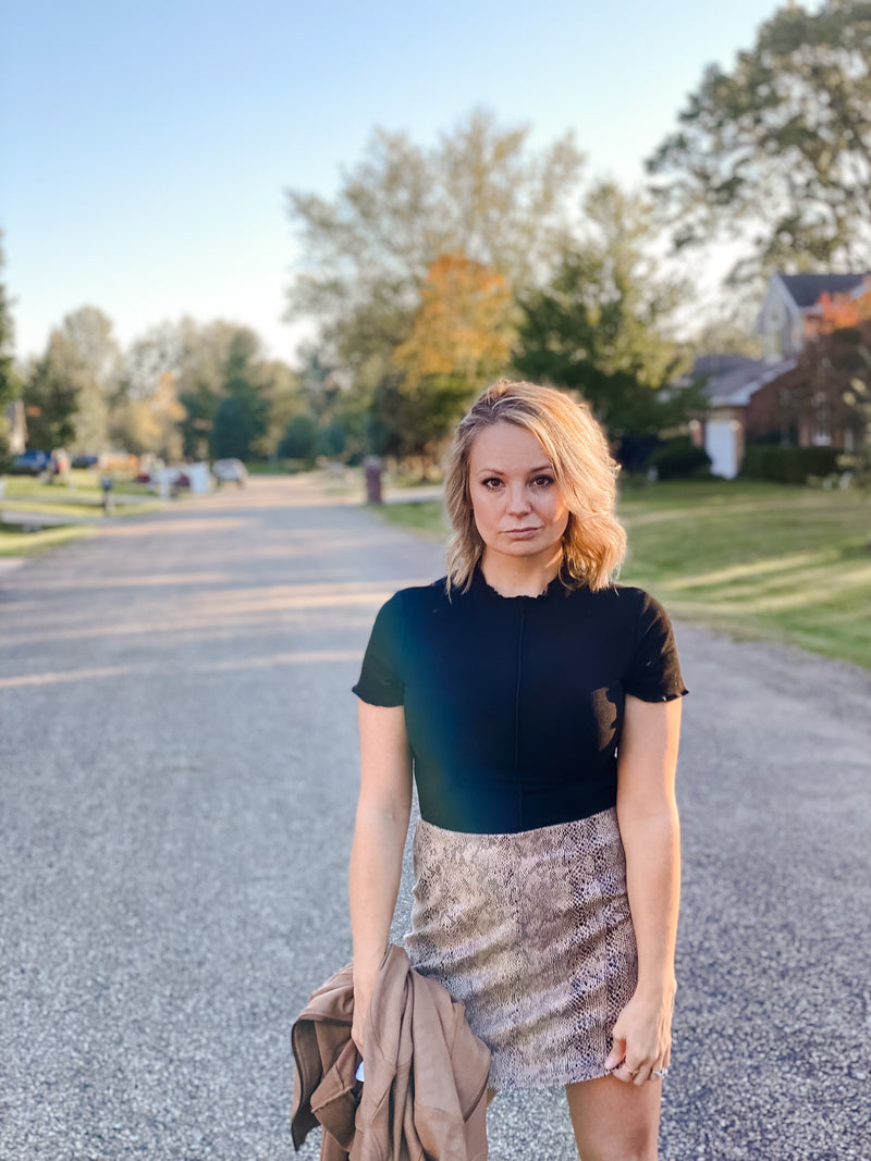 Darcy Snake Skin Skirt