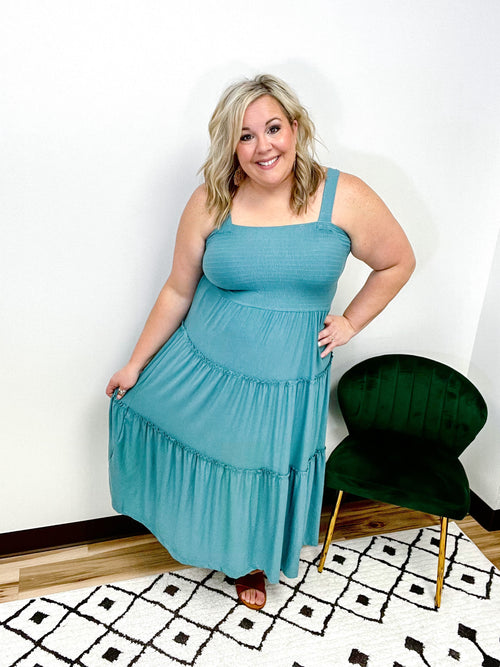 Roslyn Tiered Midi Dress