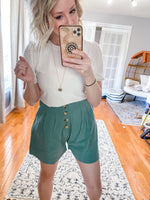 Madalynn Button Down Shorts