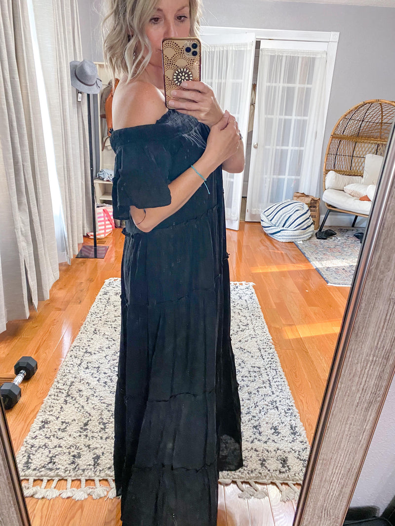 Henry Off the Shoulder Maxi Dress