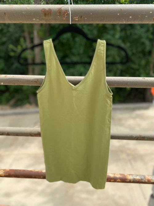 yelete reversible seamless tank top undershirt avocado