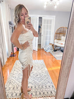 One Shoulder Ruched Dress