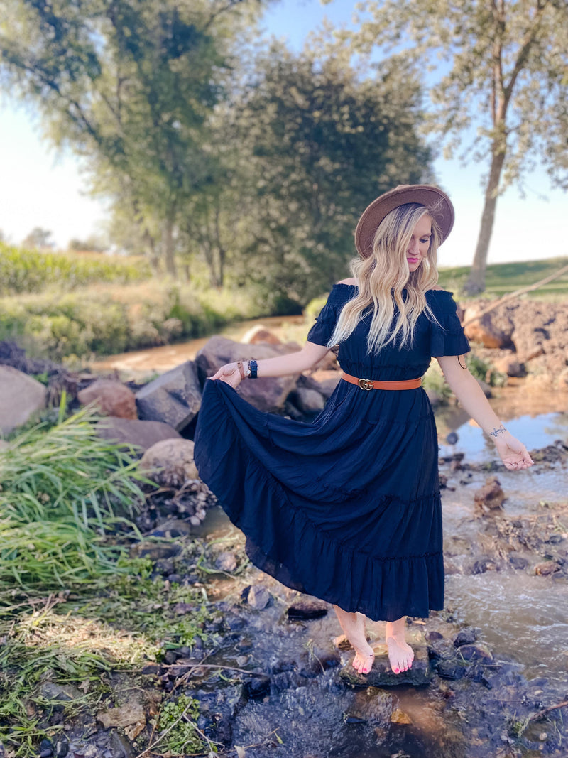 Henry Off the Shoulder Maxi Dress