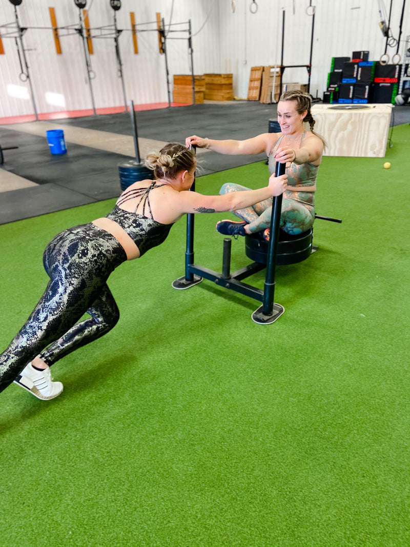 Snake Skin Foil Print Leggings