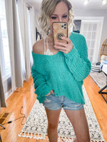 Tawny V-neck Chenille Sweater - Trendsetters Fashion Boutique