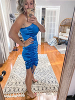 One Shoulder Ruched Dress