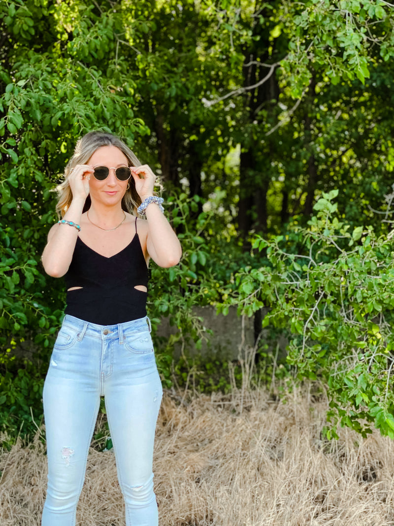 Danielle Cut Out Side Bodysuit