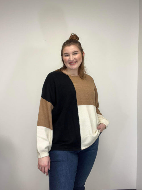 Ariel Colorblock Knit Sweater