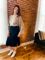 Sabrina Ribbed Sweater Midi Skirt